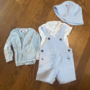 Tartine et Chocolat baby overalls set